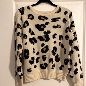 Cheetah print sweater
